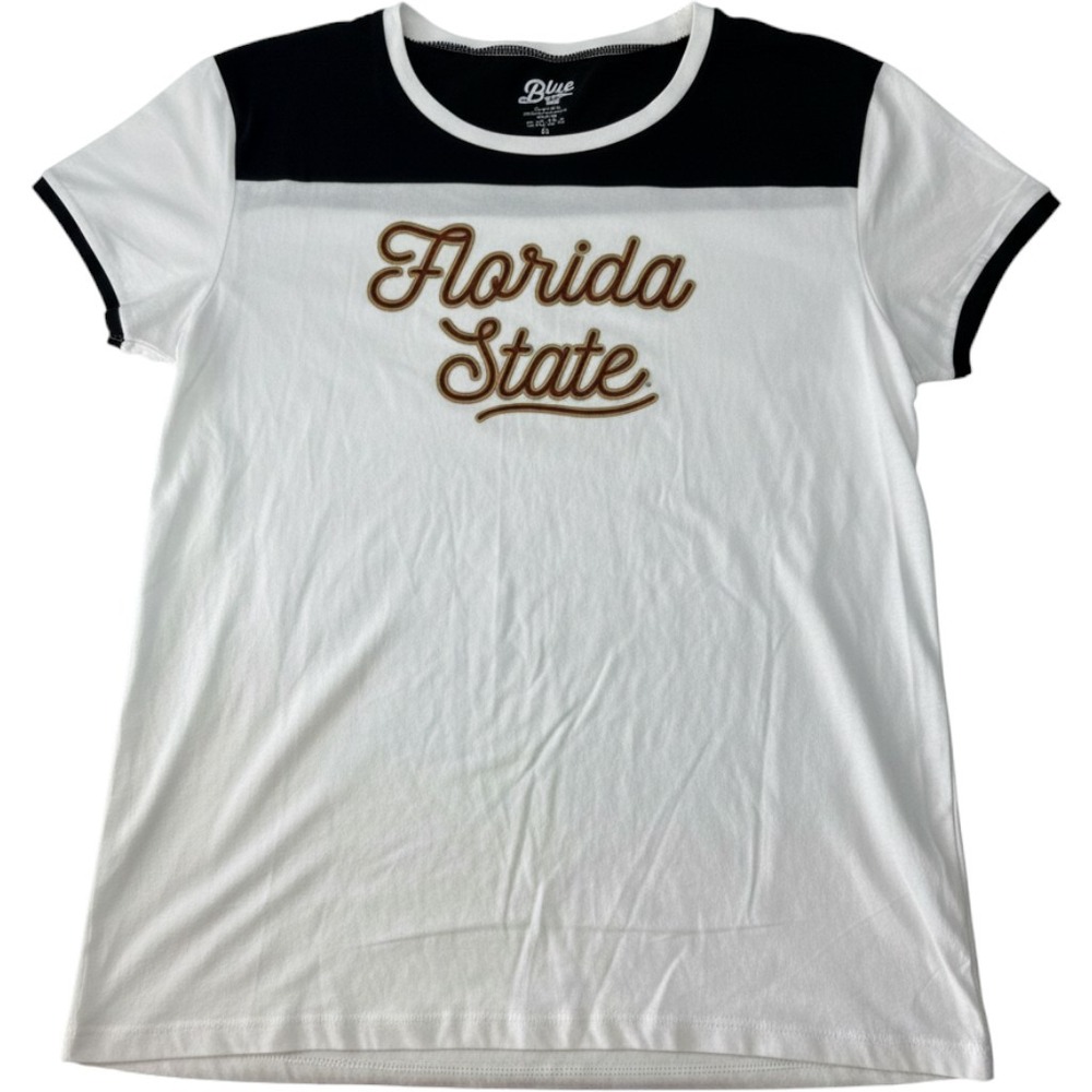Blue 84 Florida State Seminoles FSU Tee Shirt Soft Cotton Colorblock XL NEW